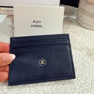 New Chanel Bleu card case